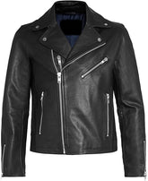 Classyak Men's Fashion Brando Style Biker Jacket